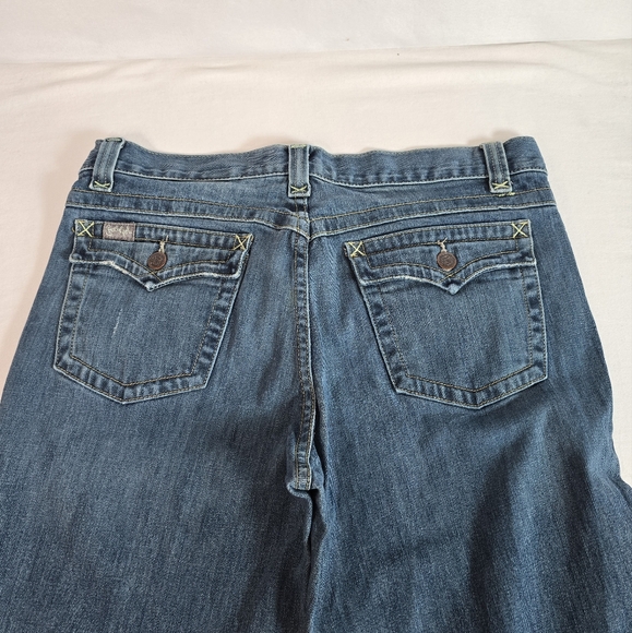 Cruel Girl Womens_5 Pocket Flared Leg Jeans RN17901 Size 09 X-Long - Picture 1 of 16